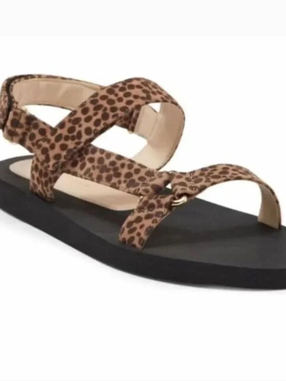 Stuart Weitzman Wmn Brown Cheetah Print Suede Vail Slingback Sandals US 8